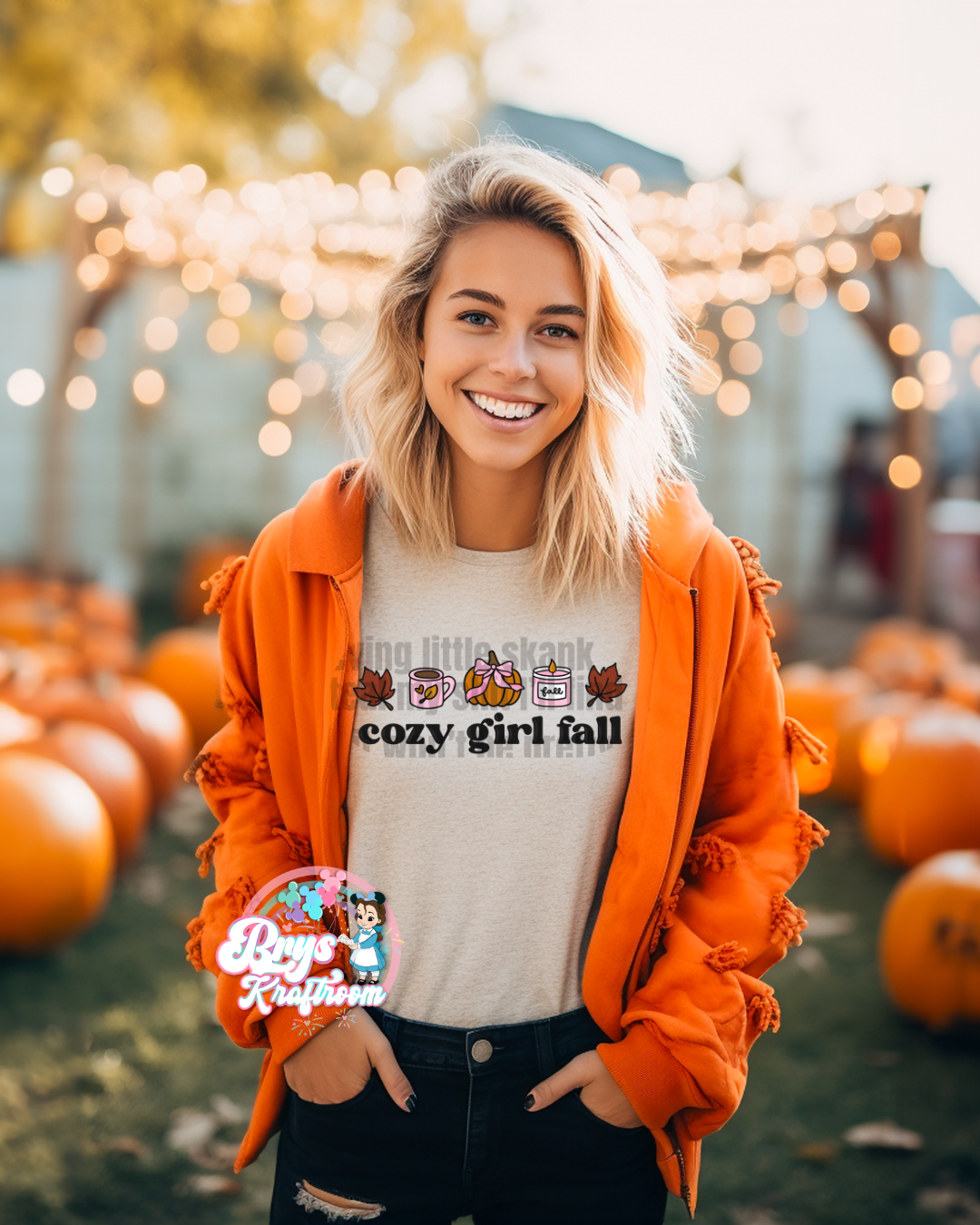 Cozy girl fall