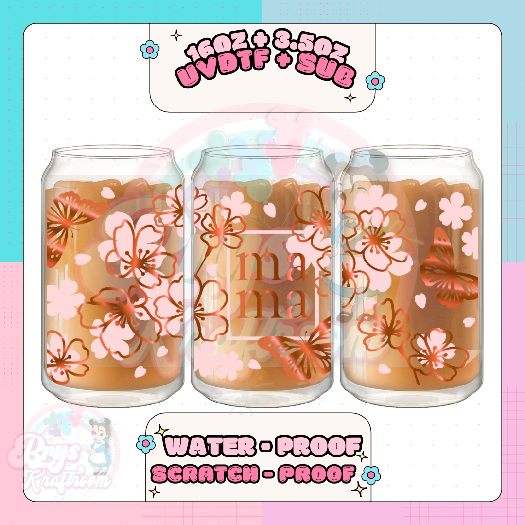 Mama Floral (Bronze + Pink)