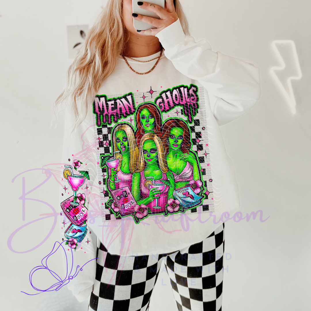 Mean Ghouls + Sleeve* 11” DTF Transfer