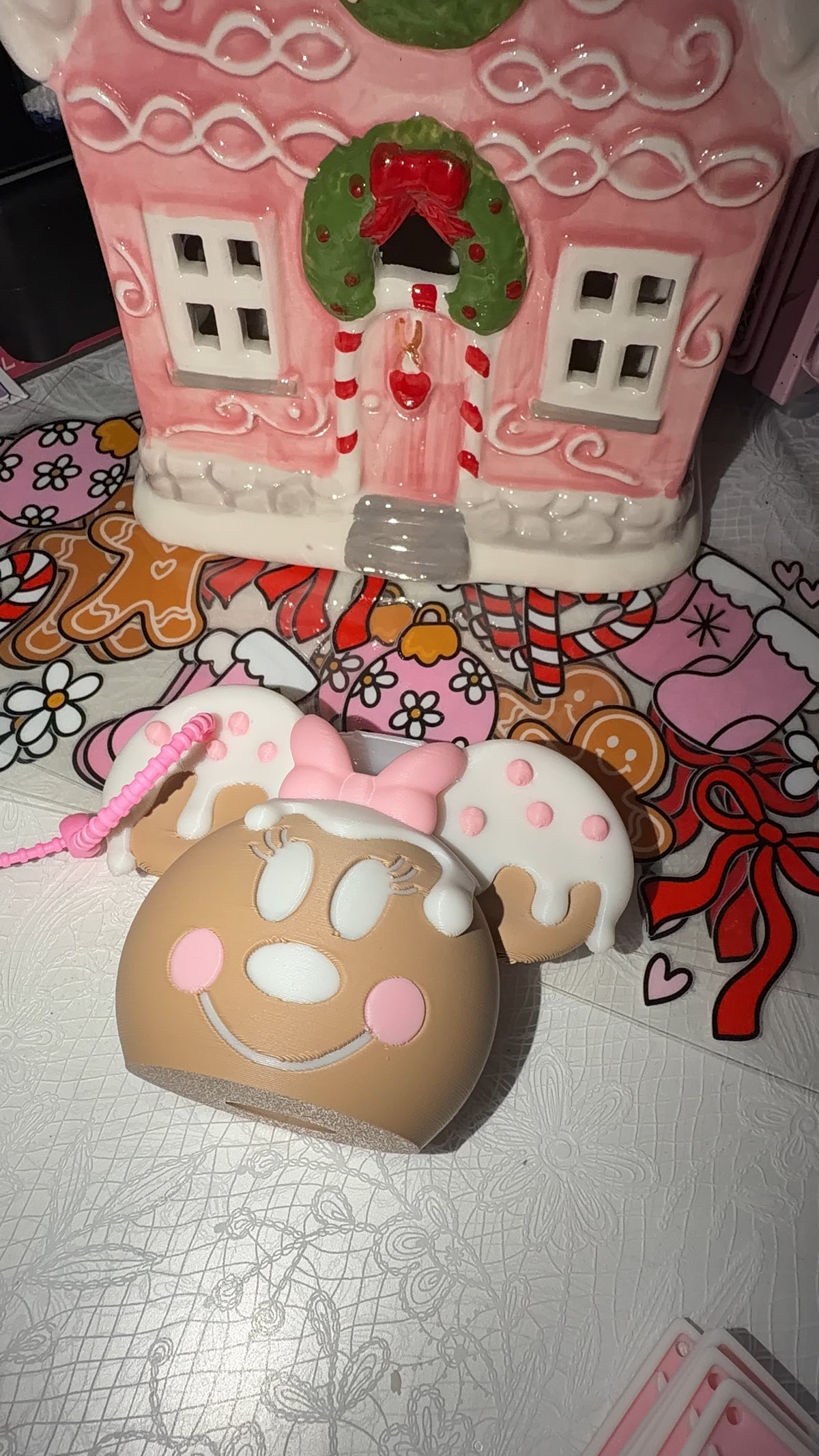 Minnie Pink Bow | SaniBac Holder| 3D