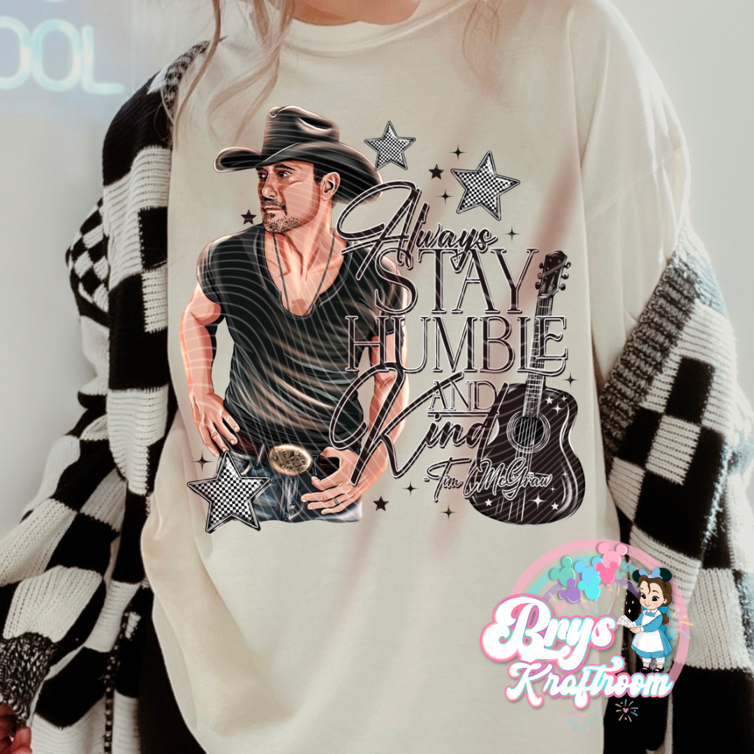 Always Stay Humble and Kind (Black Tshirt)