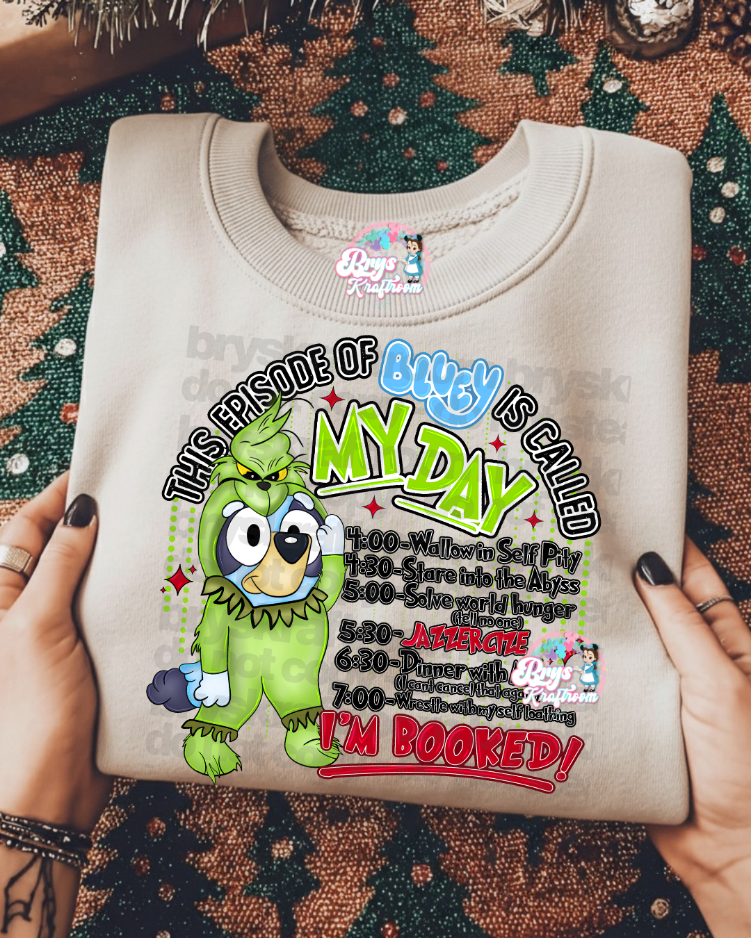 Booked Bluey | Grinch