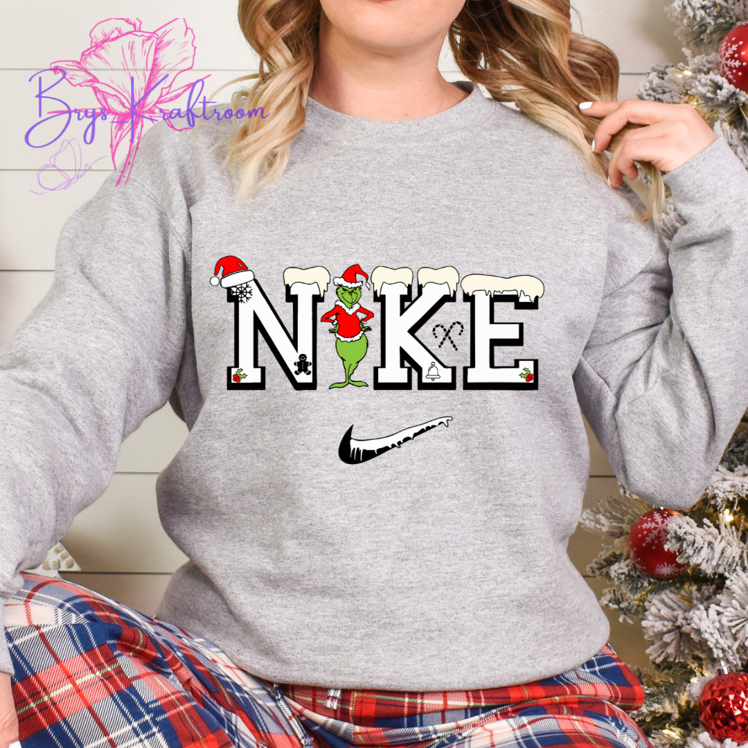 Grinch Nike 11” DTF Transfer