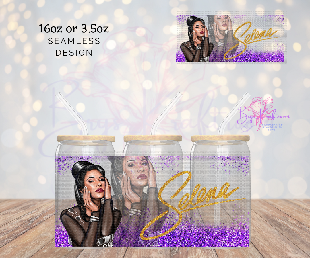 Selena Purple Glitter 2