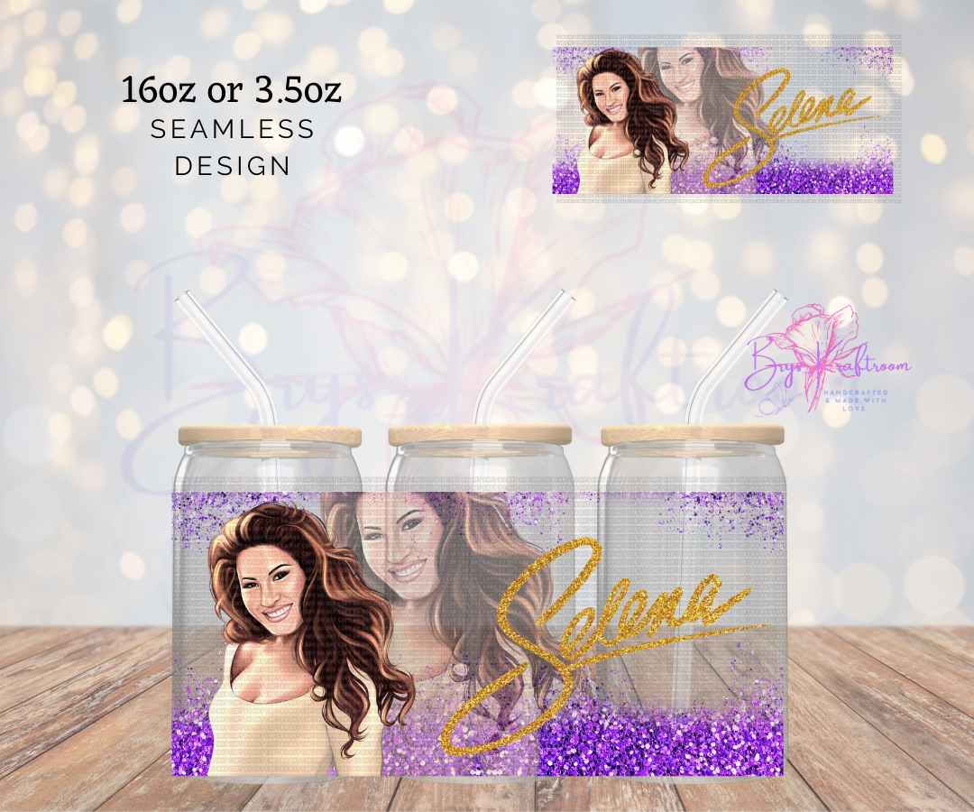 Selena Purple Glitter 1