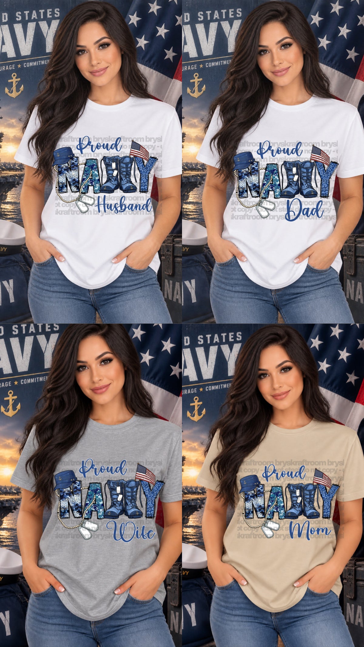 Navy - T-SHIRT