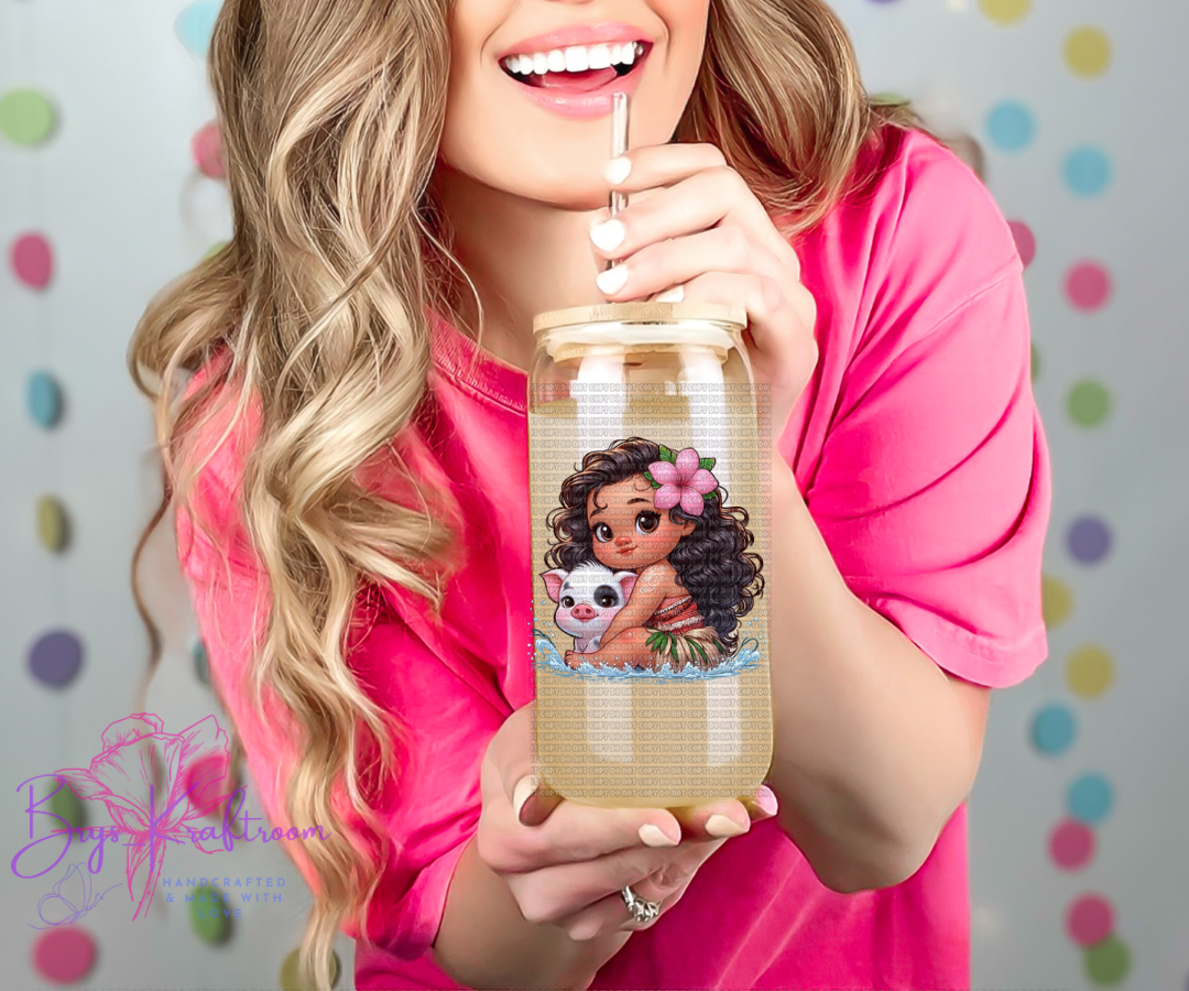 Tropical Girl UV DTF DECAL