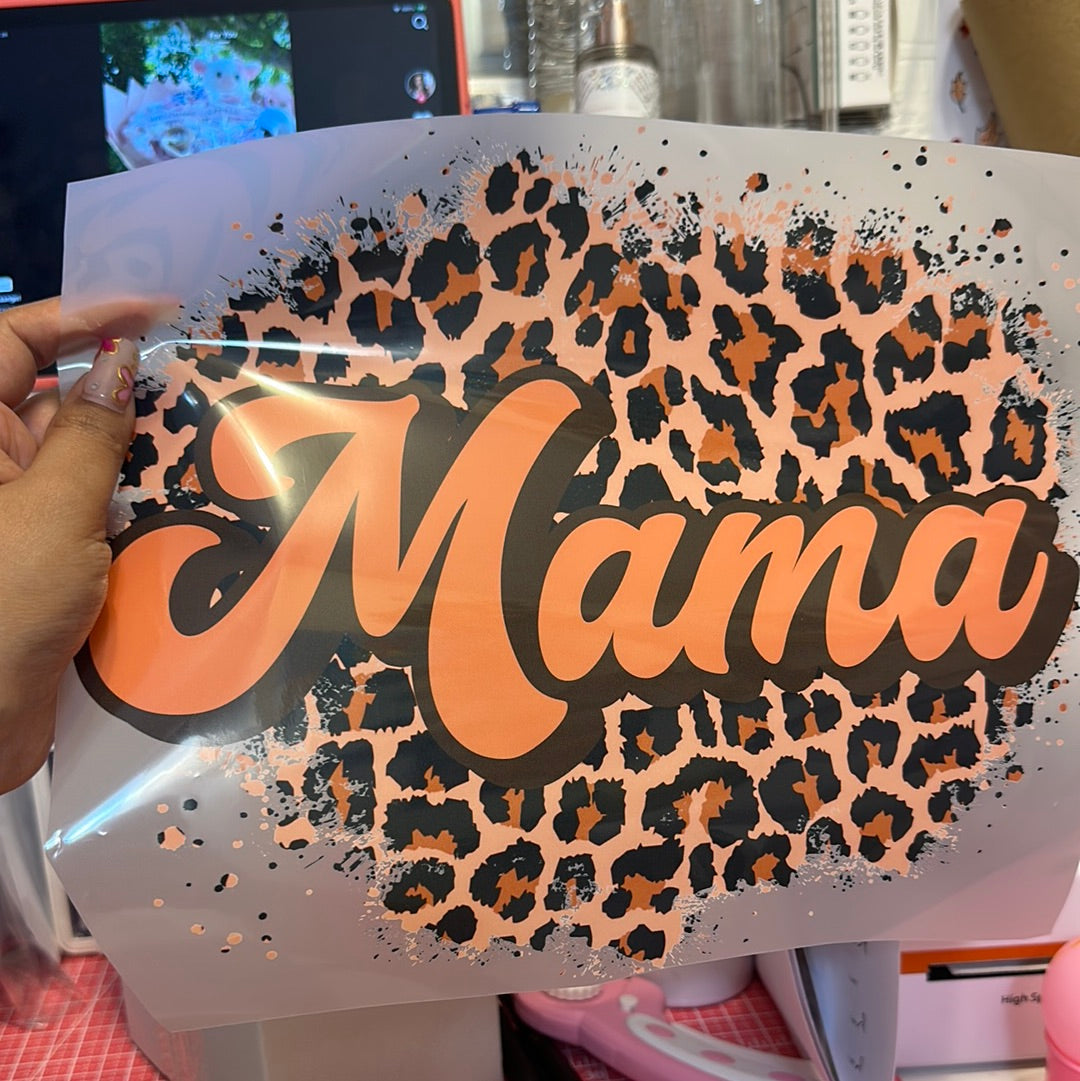 Mama Orange Prints 11” DTF Transfer
