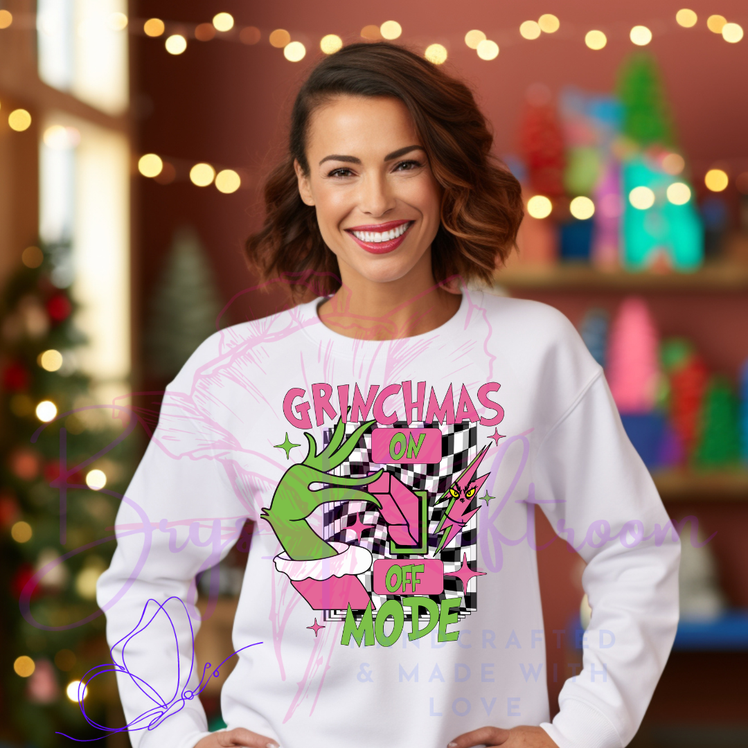 GRINCHMAS MODE (On/Off) 11” DTF Transfer