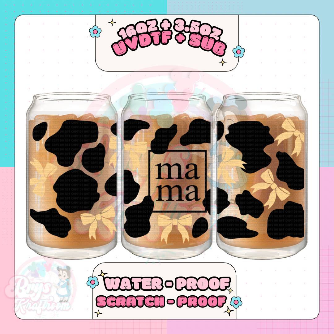Mama Cow Print (Melon)