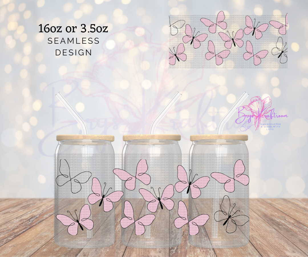 Pink/ Black Butterfly’s
