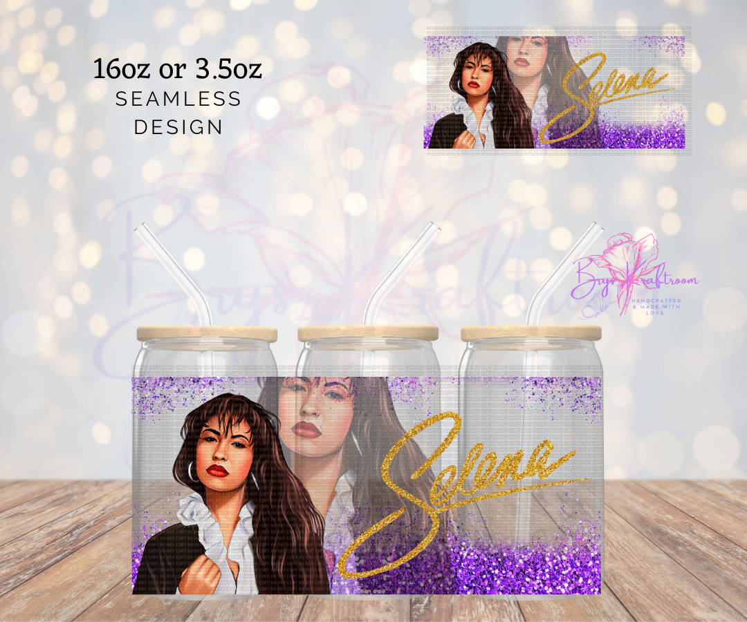 Selena Purple Glitter 3