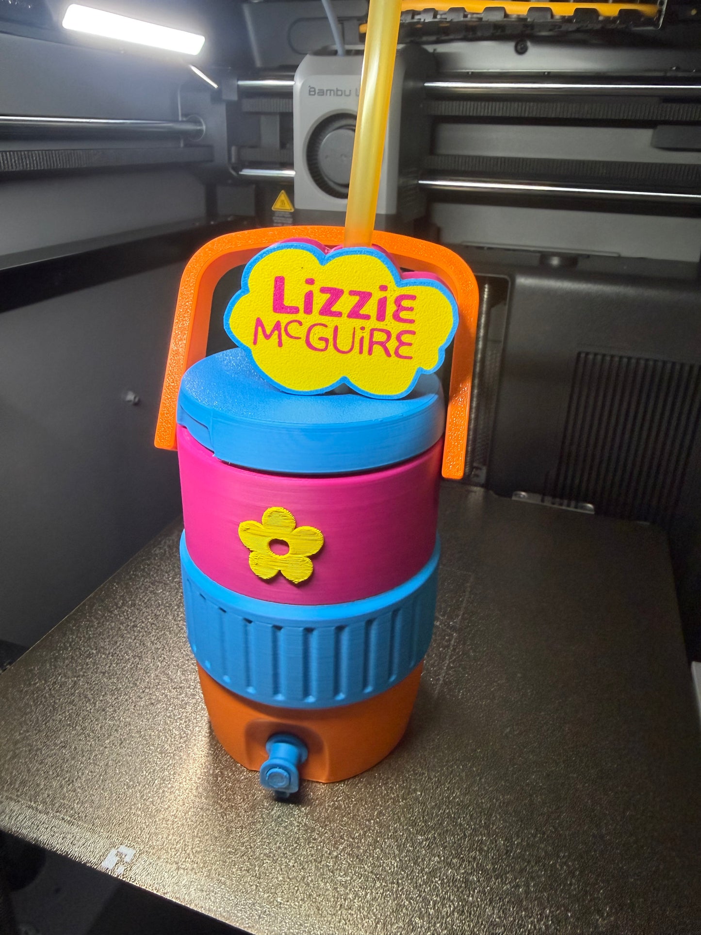 Lizzie | Cooler| 3D | Straw Topper