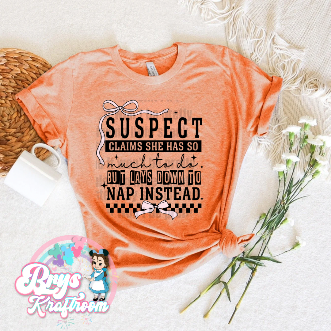 Suspect- Lays Down To Nap