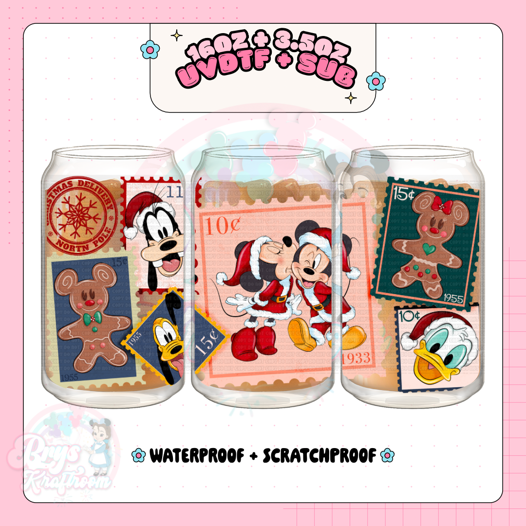 Mouse Kisses Xmas Stamps