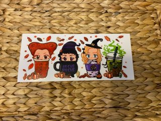 Hocus Pocus Fall Coffee UV DTF Wraps