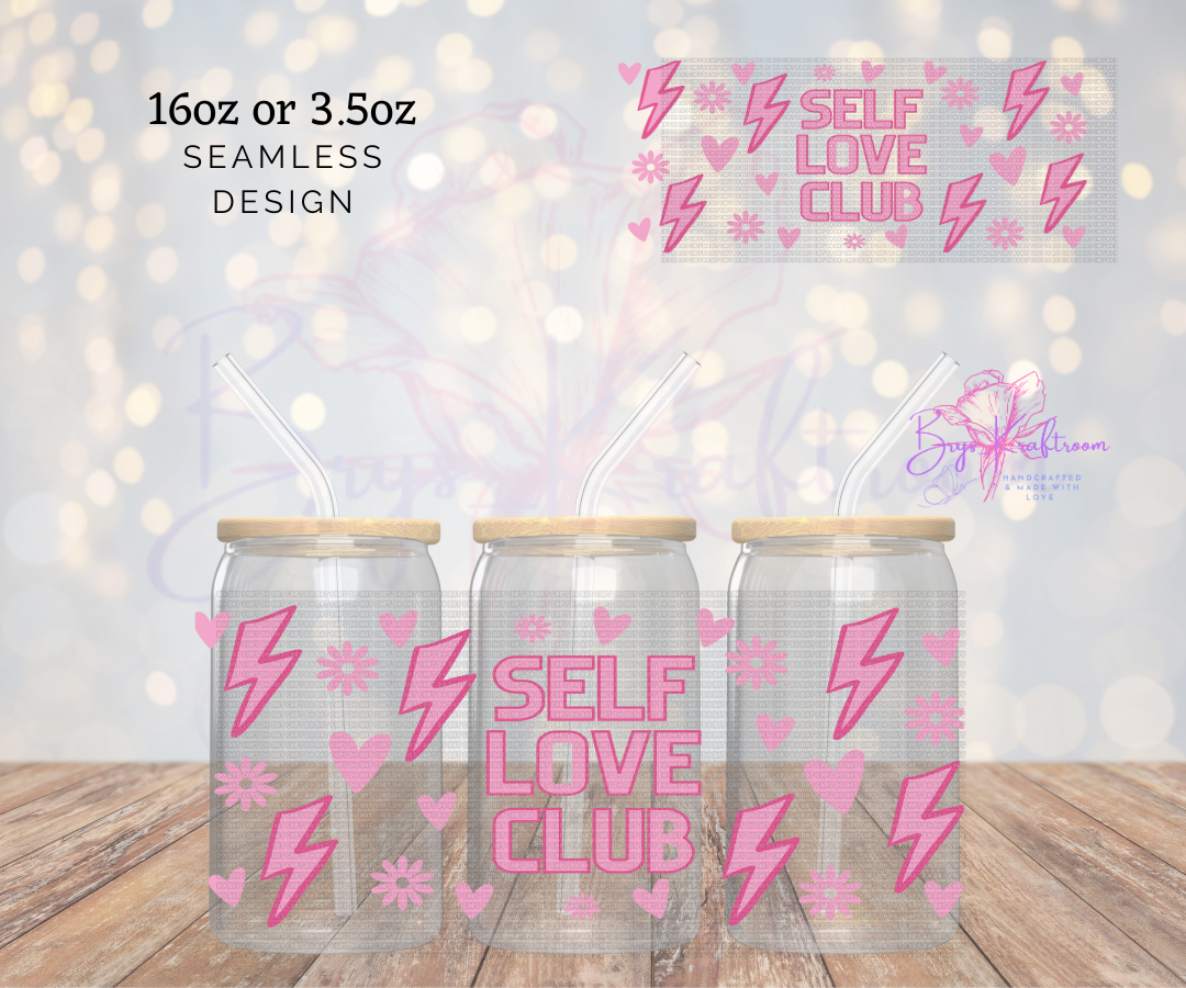 Self Love Club UV DTF Wraps