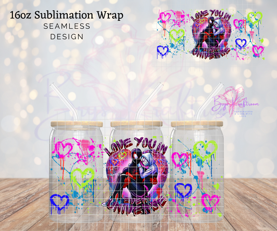 I Love You in Every Universe UV DTF Wraps