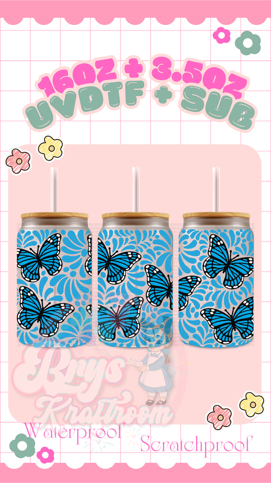 Butterfly Talavera (Light Blue)