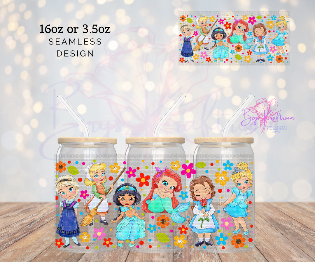 Mini Princesas UV DTF Wraps