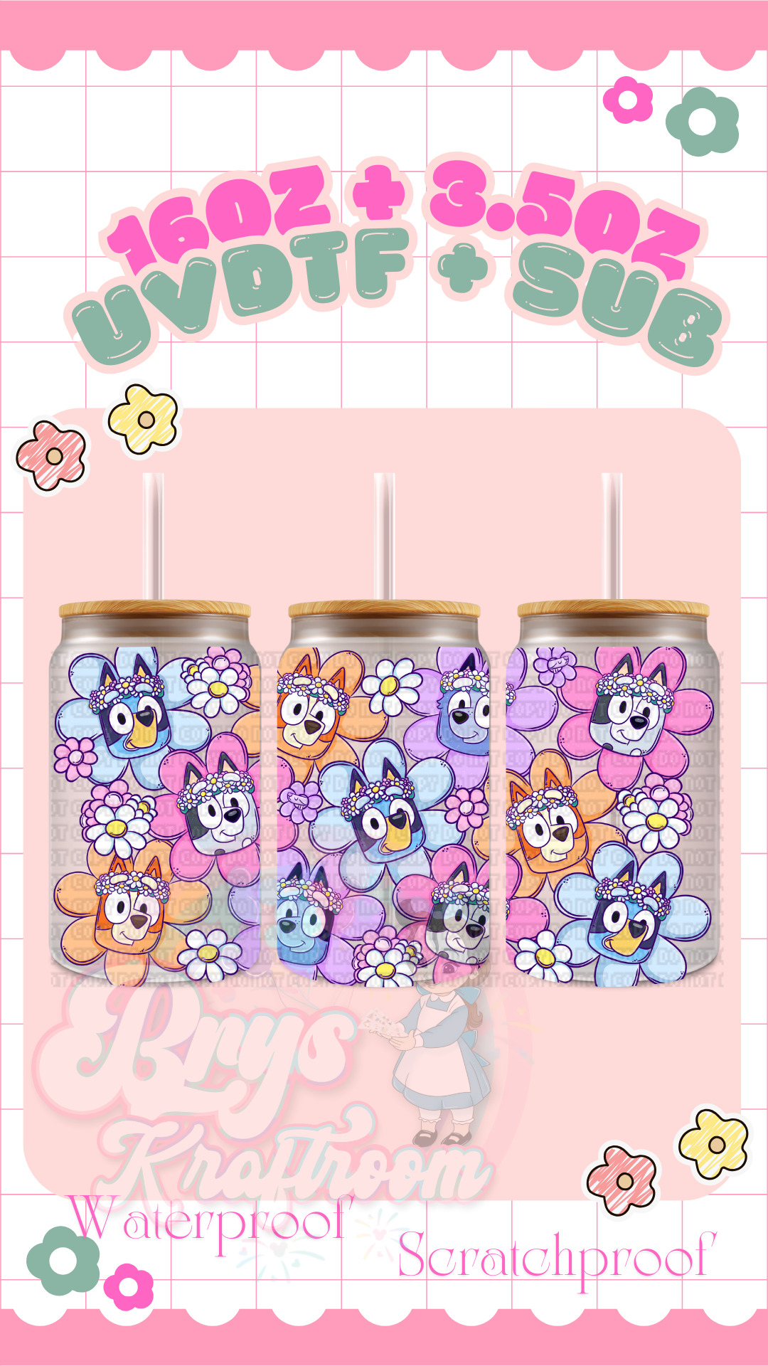 Bluey + Bingo Pastel Daisies *EXCLUSIVE*