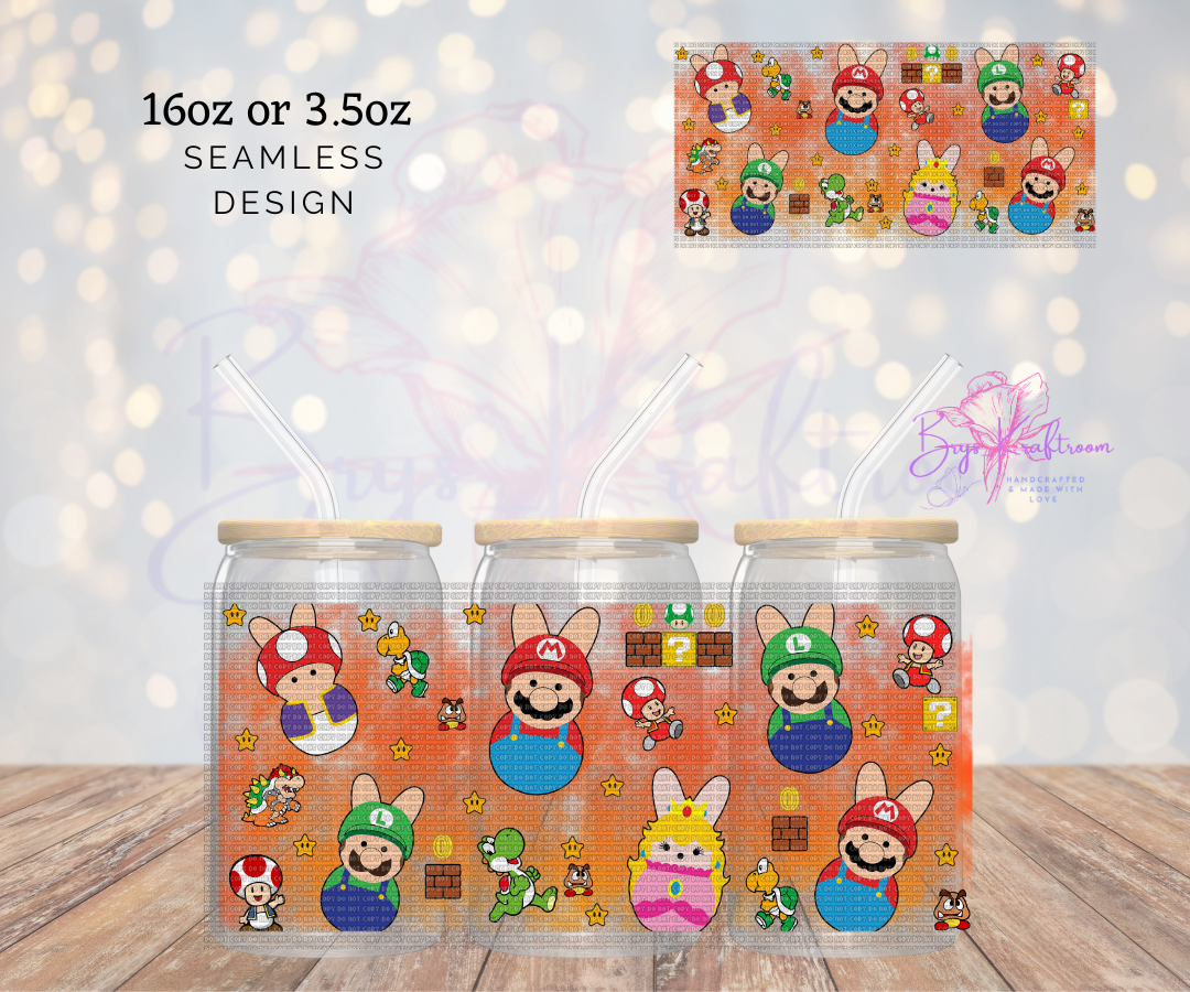 Mario Easter EXCLUSIVE* UV DTF Wraps