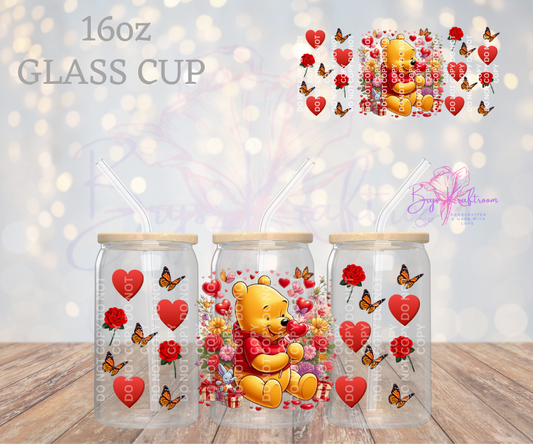 Pooh Roses Garden UV DTF Wraps