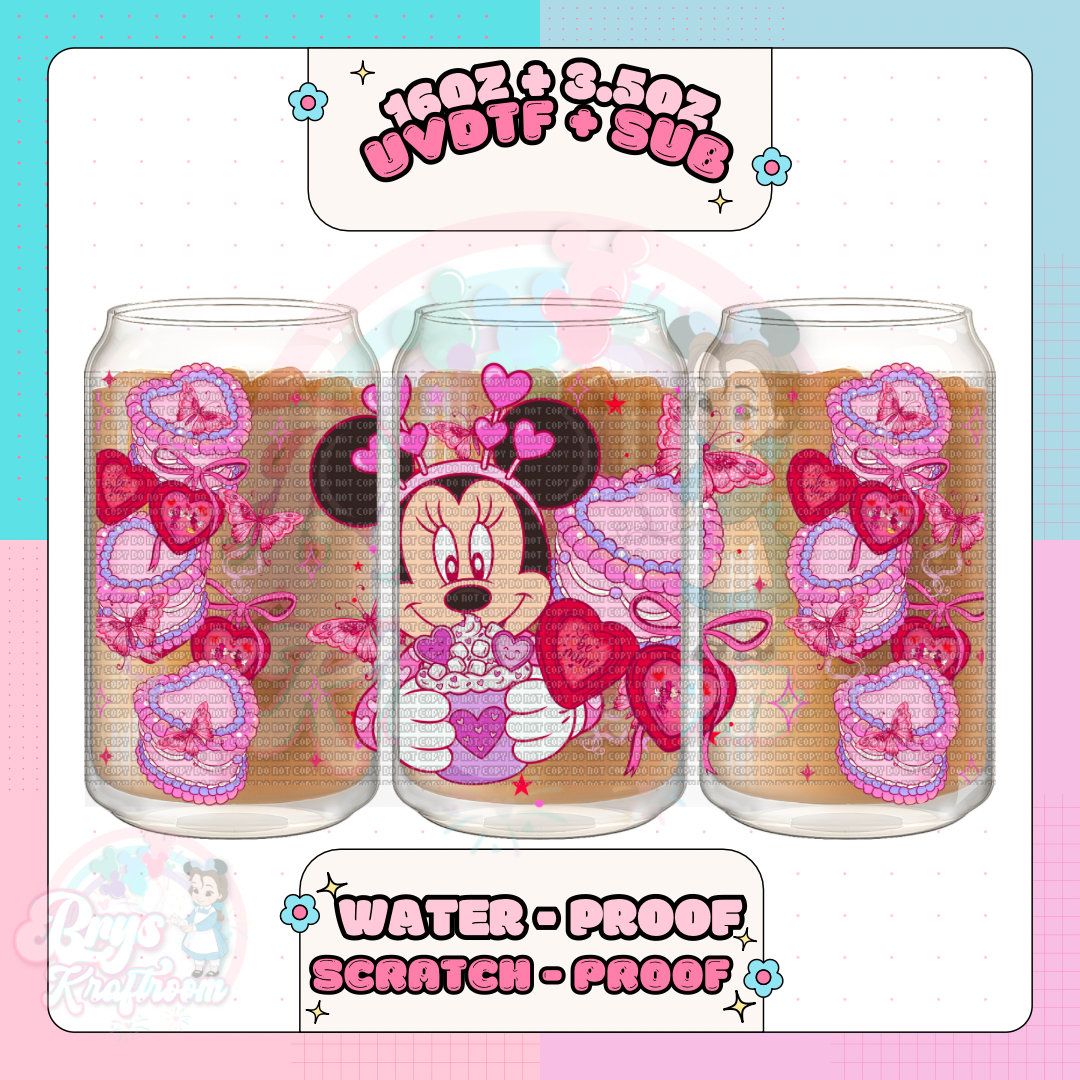 Minnie Bento Heart Cakes