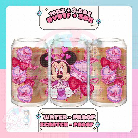 Minnie Bento Heart Cakes