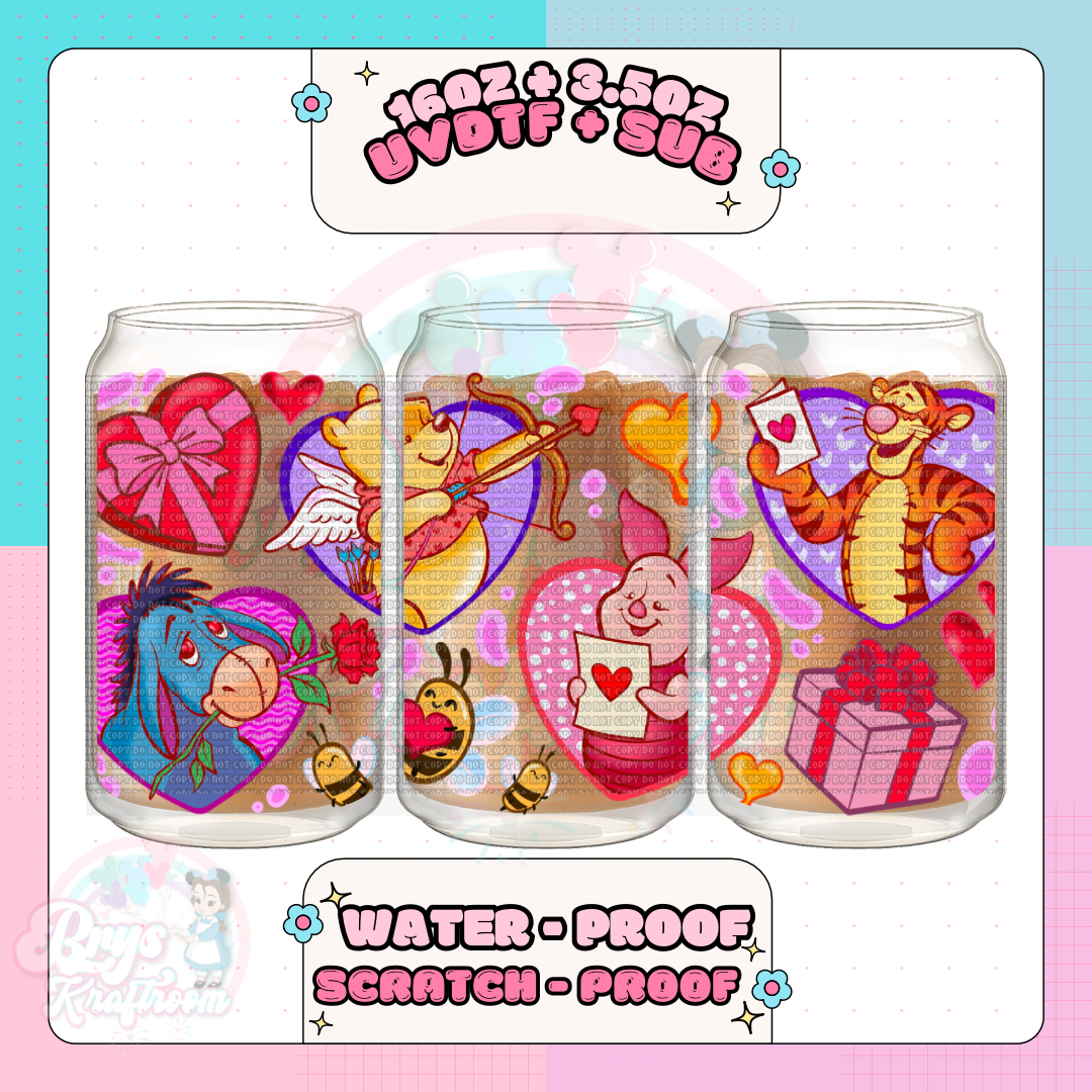 Pooh Cupid Hearts