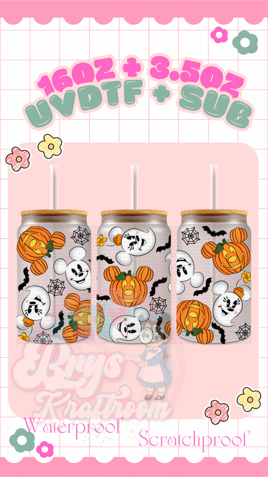 Cute Magical Ghosties + Pumpkins