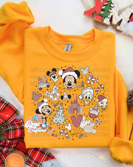 Xmas | Round Faded Red