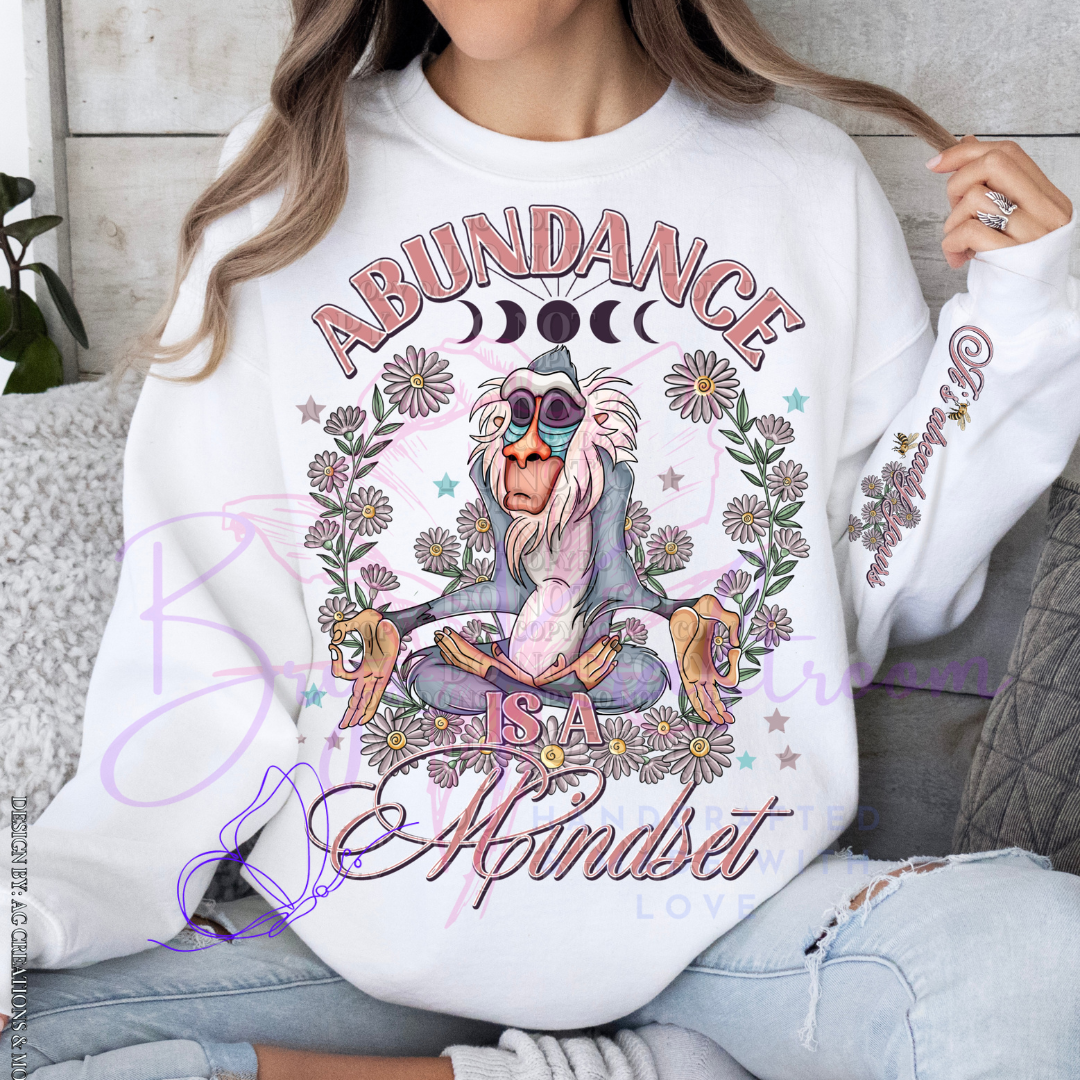 Abundance is a Mindset 11” DTF Transfer