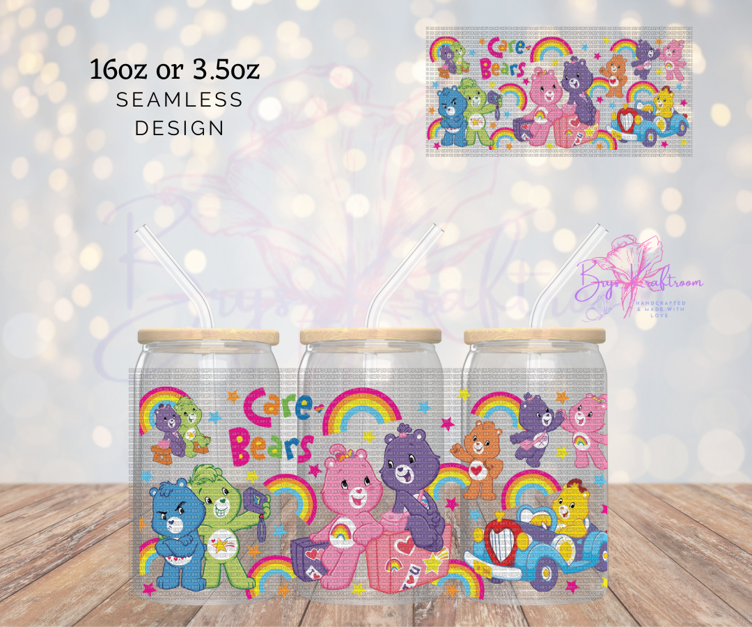 Care Bears UV DTF Wraps