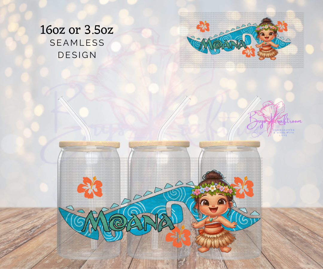 Child Moana UV DTF Wraps