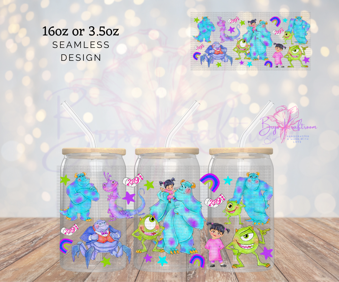 Monsters Inc. UV DTF Wraps