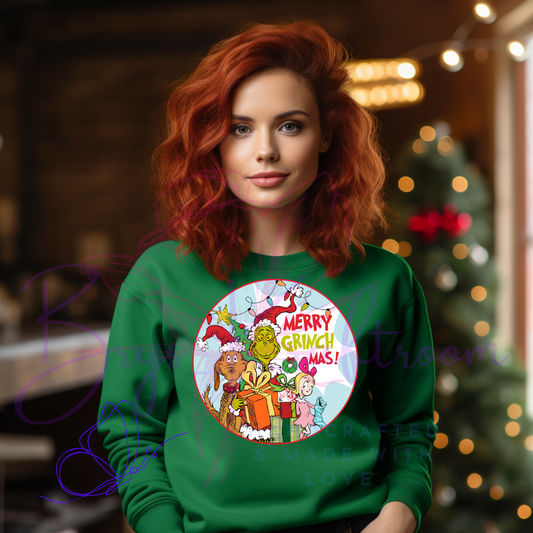 Merry Grinchmas 4” (pocket)DTF Transfer