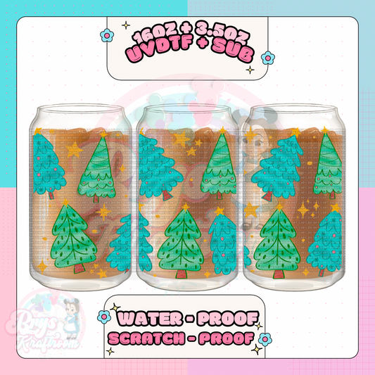 Blue Turquoise Christmas Trees