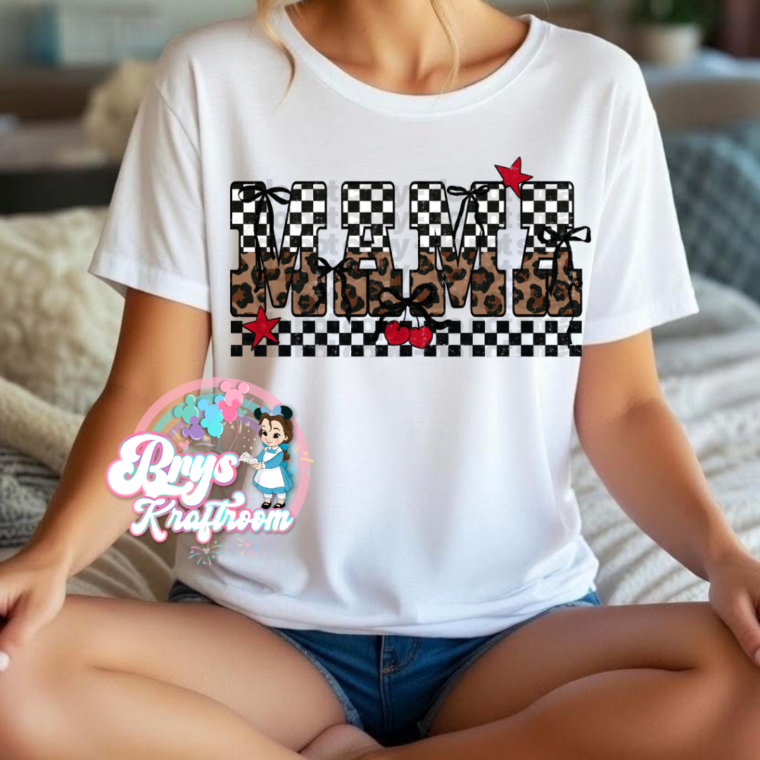 Mama | Cheetah Checkered