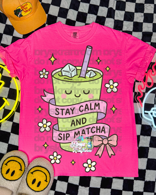 Stay Calm + Sip Matcha
