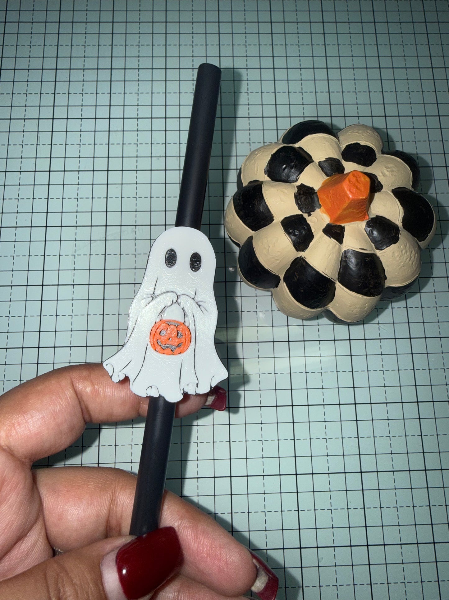 Ghost | 3D | Straw Topper