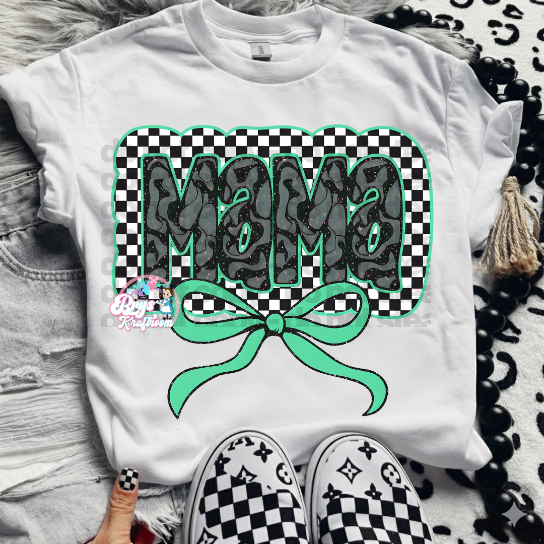 Mama | Checkered Mint