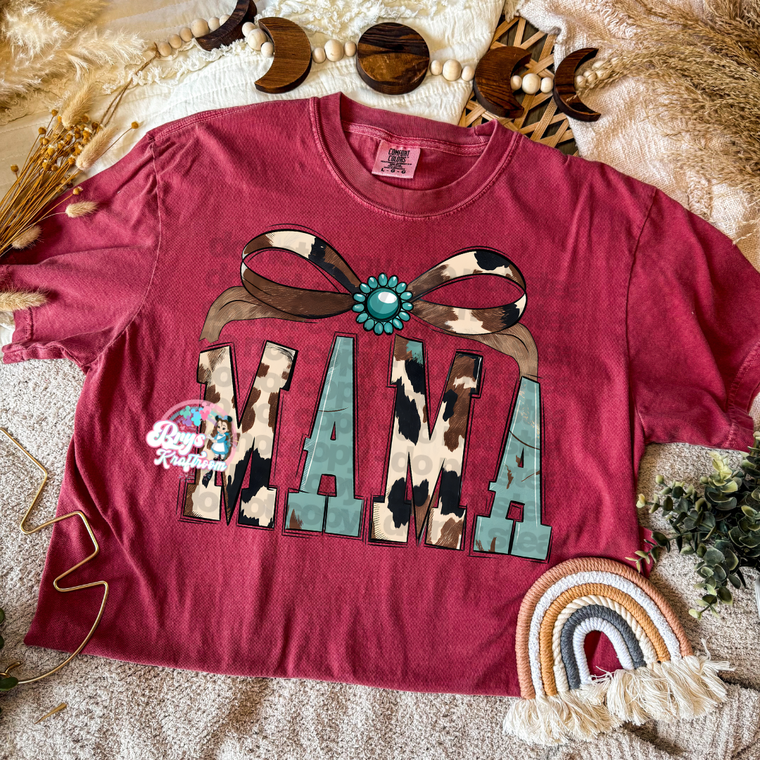 Mama | Turquoise Cow