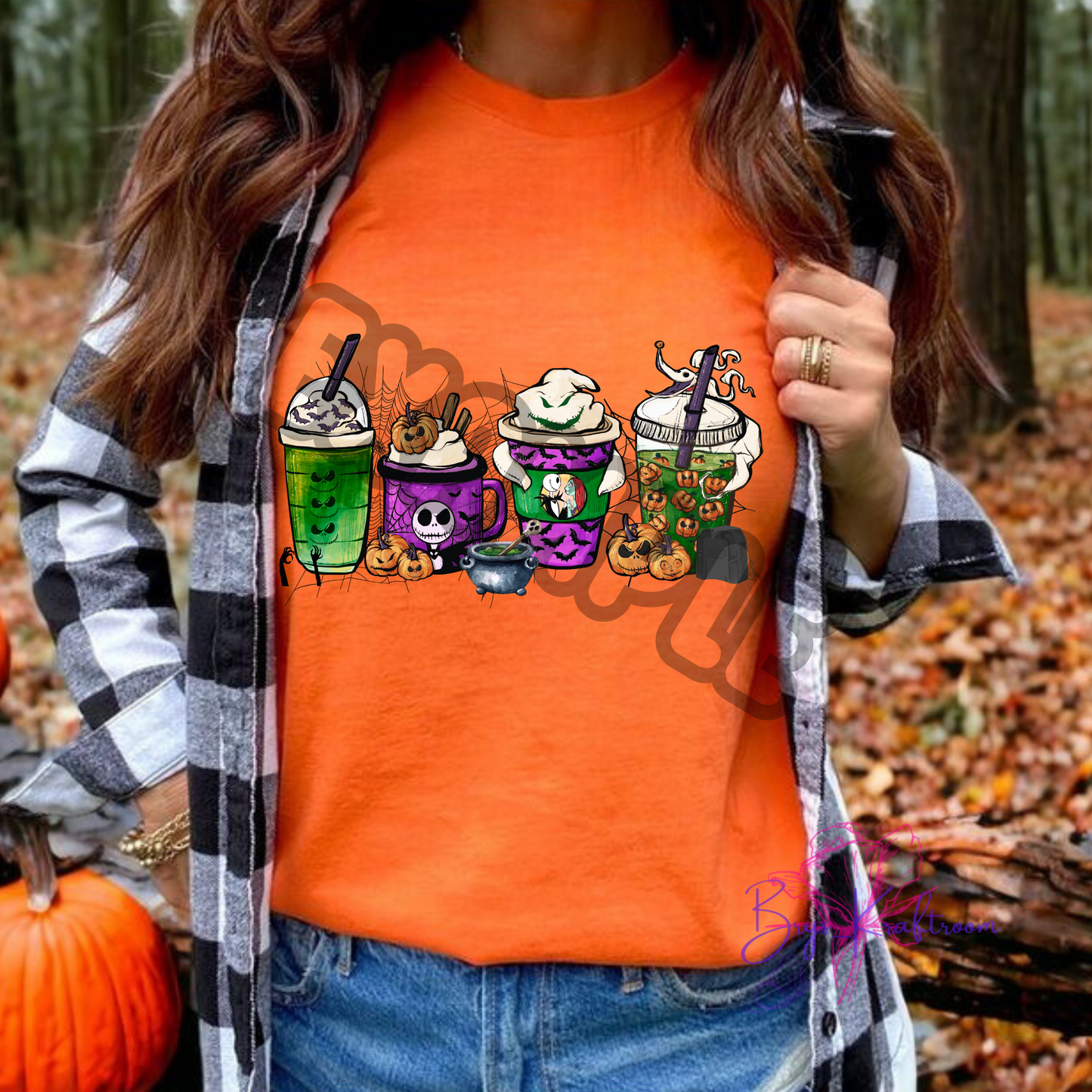 Jack & Sally coffee 9” DTF Transfer