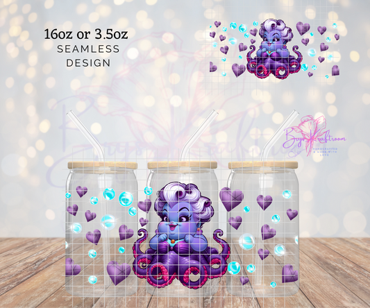 Mini Purple Octo Girl EXCLUSIVE* UV DTF Wraps