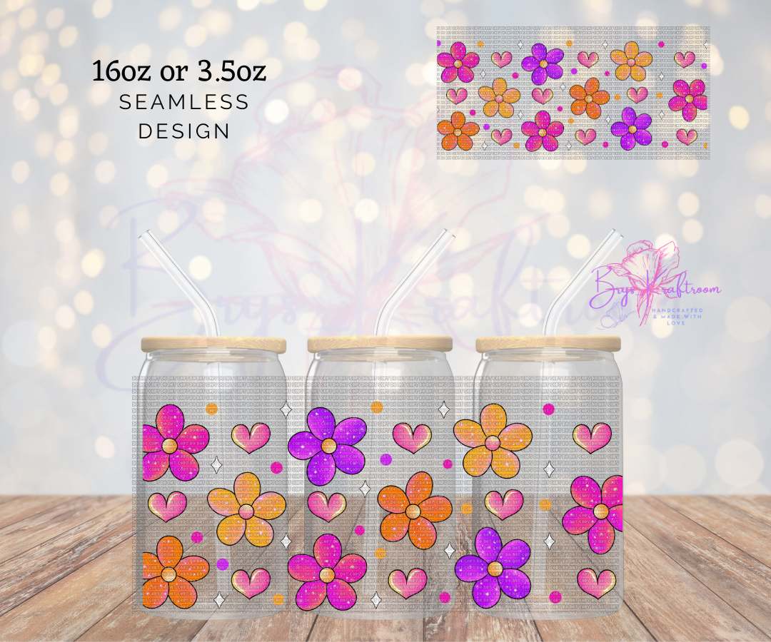 Easter 16oz Glass Can
