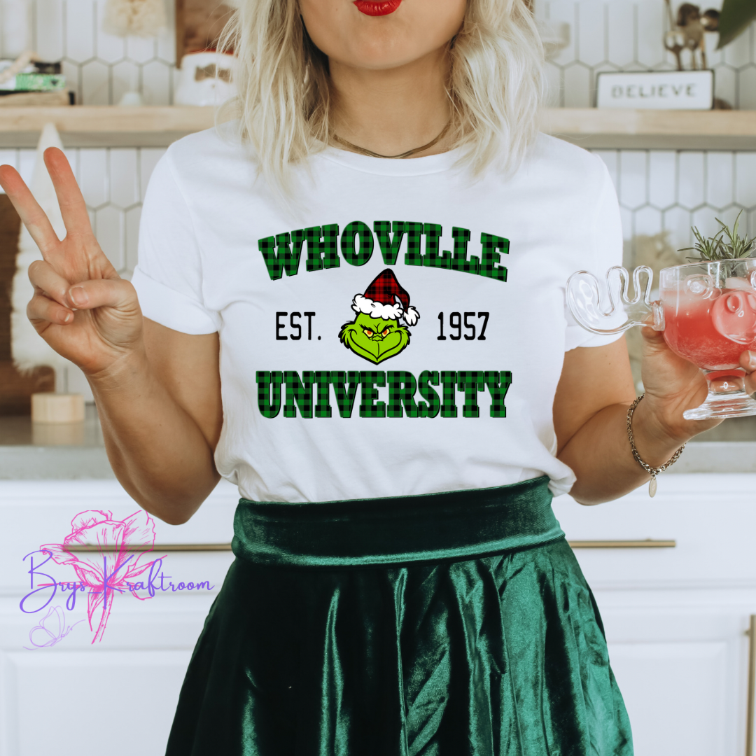 WHOVILLE UNIVERSITY 11” DTF Transfer