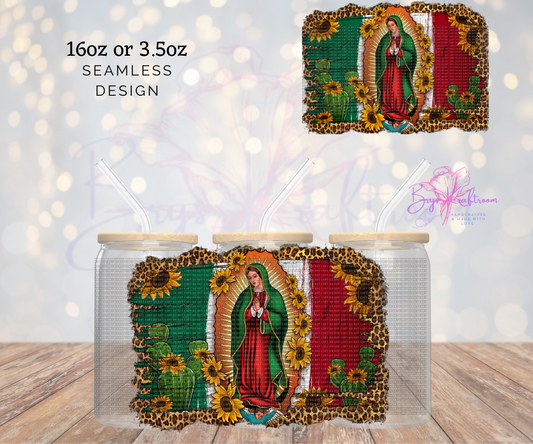 Azteca Virgencita UV DTF Wraps