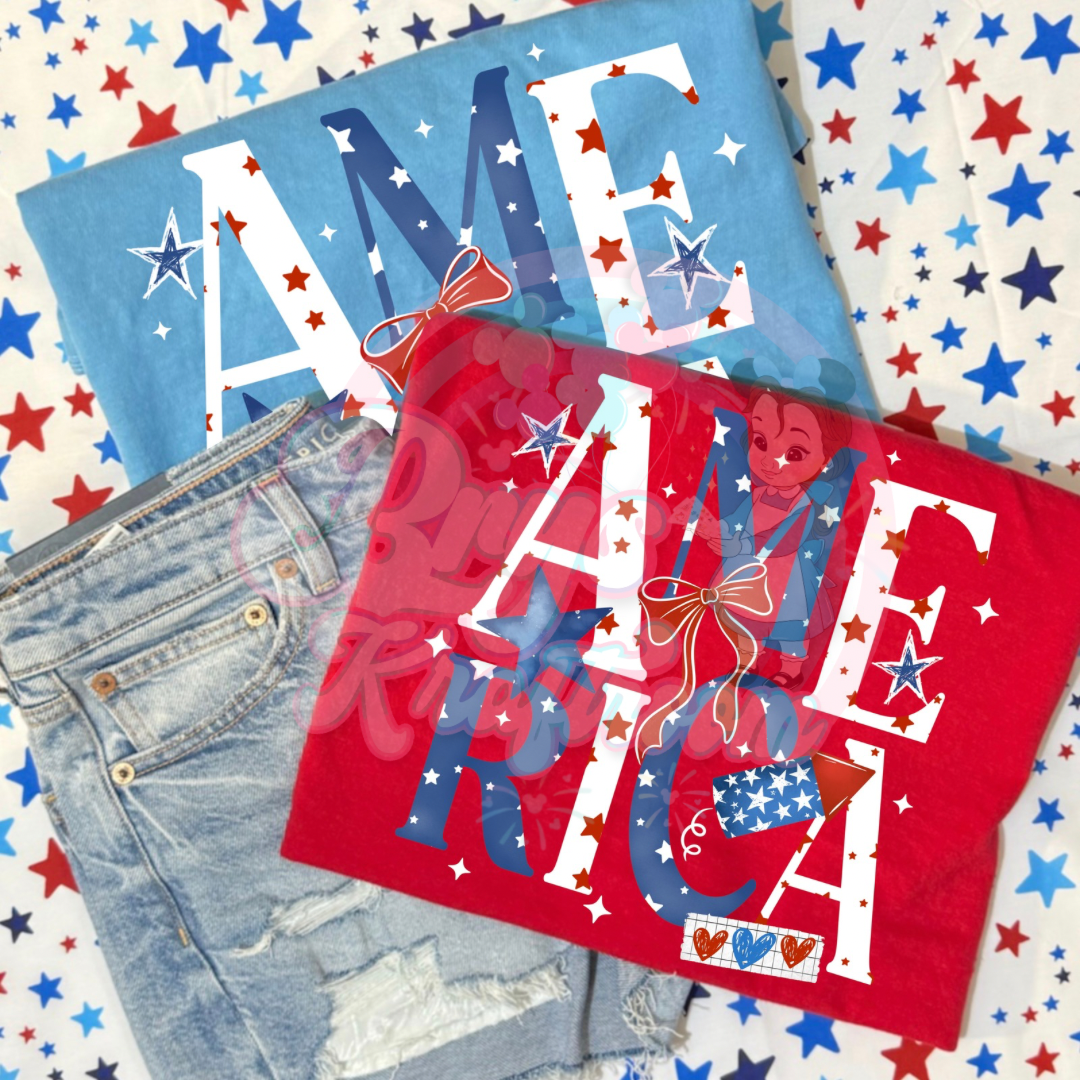 America | White + Blue