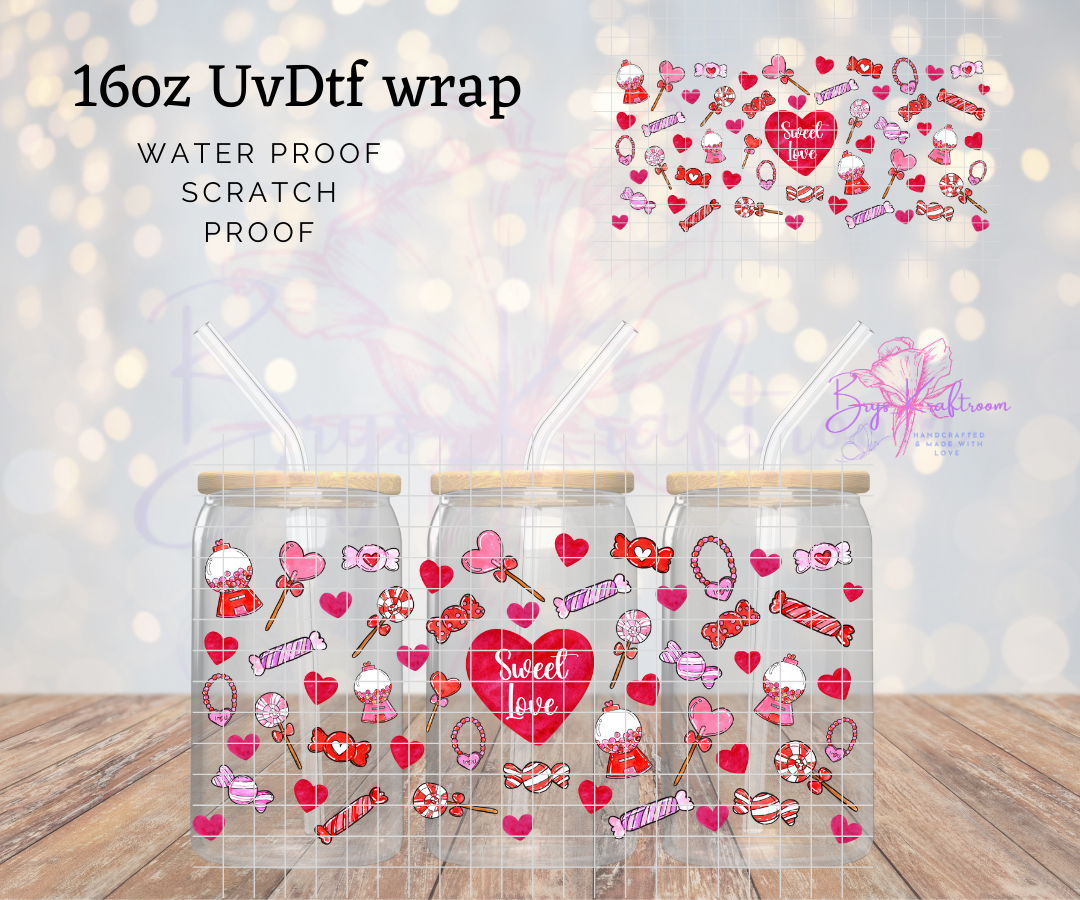 Sweet Love UV DTF Wraps